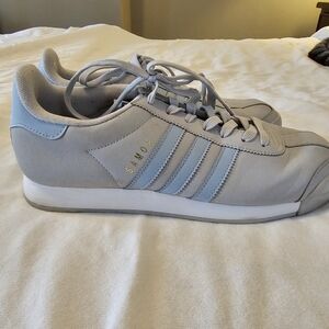 Adidas Originals SAMOA Sneakers Women's 11 Gray/Blue PYV 702001 Pre-owned